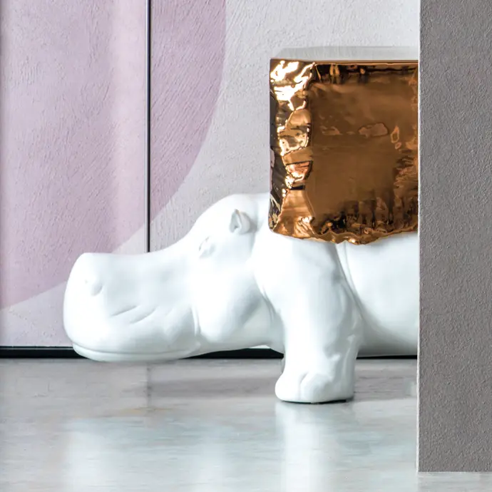 Hippo Wagon Blanco y Oro