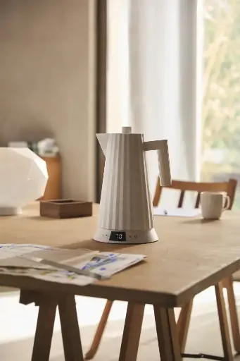 [MDL21 W] Plissé - Electric Kettle White with temperature control